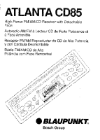 Blaupunkt Atlanta-CD-85 - Owners Manual